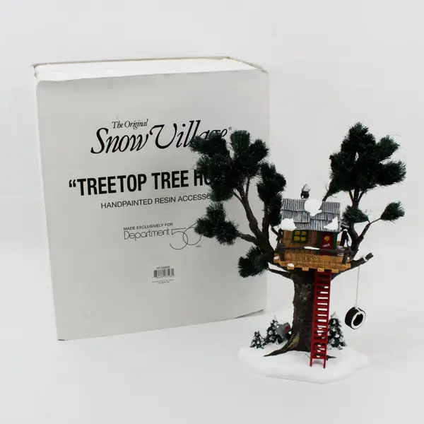 1996 Dept 56 Snow Village Treetop Tree House 54890