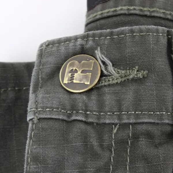 Wrangler Riggs Workwear Men's Gray Cargo Pants 34x34 Distressed Tear