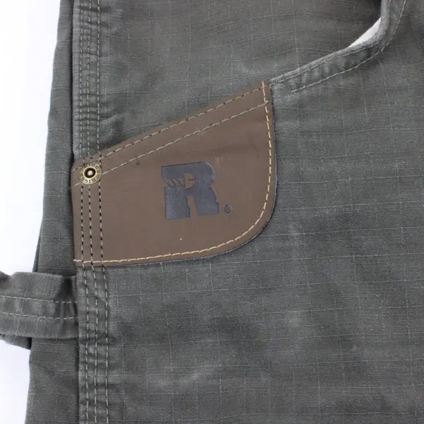 Wrangler Riggs Workwear Men's Gray Cargo Pants 34x34 Distressed Tear