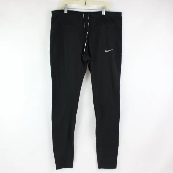 Nike Dri-FIT Women's Large Black Running Pants Moisture Wicking