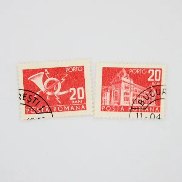 Lot of 10 Romanian Postage Due Stamps 1972-1973 Canceled