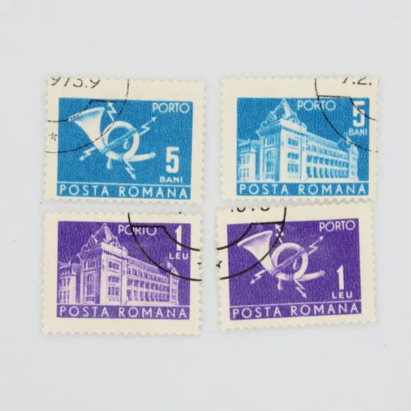 Lot of 10 Romanian Postage Due Stamps 1972-1973 Canceled