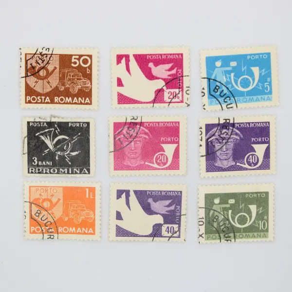 Romania 1960s–1970s PORTO Postage Due Stamps Used Lot of 9