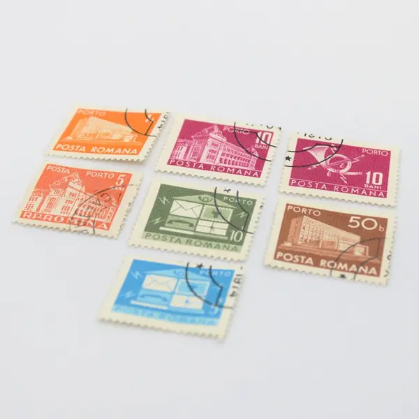 Lot of 7 1960s Romania Postage Due Stamps Used