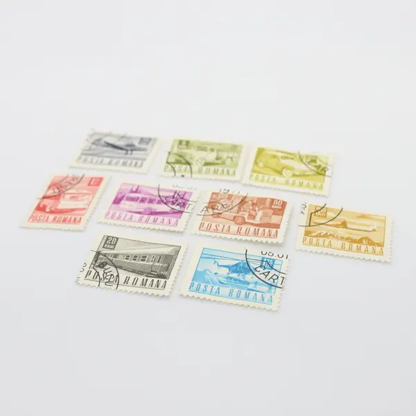 Lot of 9 Romania 1971 Transportation Postage Stamps Used
