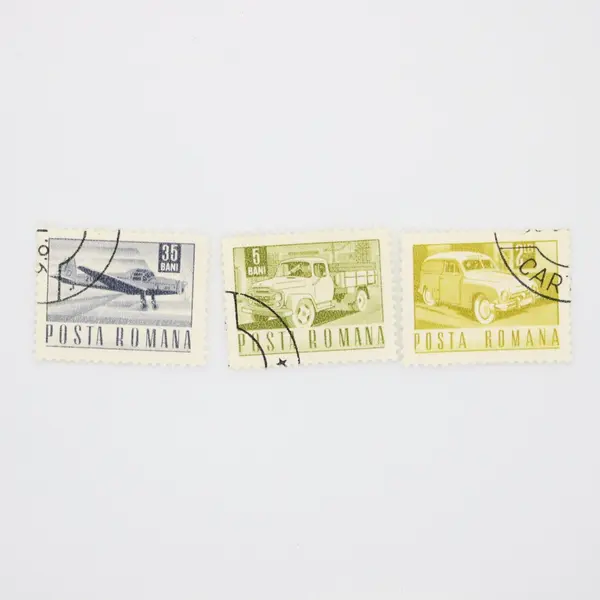 Lot of 9 Romania 1971 Transportation Postage Stamps Used