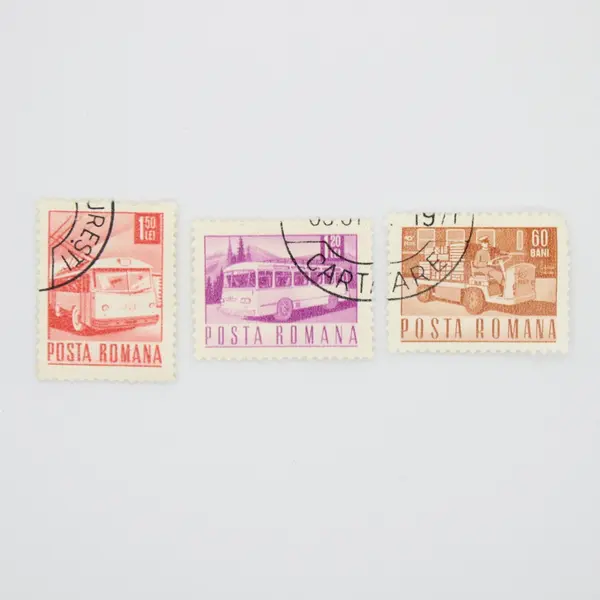 Lot of 9 Romania 1971 Transportation Postage Stamps Used