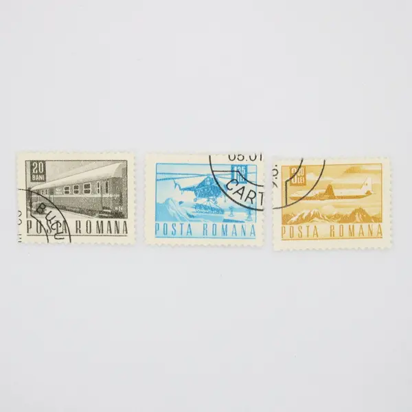 Lot of 9 Romania 1971 Transportation Postage Stamps Used