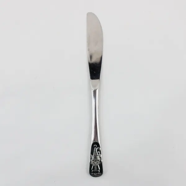 Unbranded Adult Table Knife 6.5" Raised-Relief Juggling Clown Handle