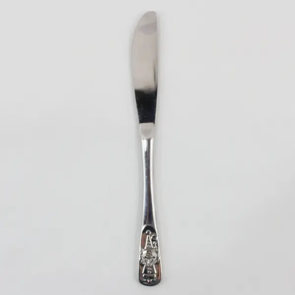 Unbranded Adult Table Knife 6.5" Raised-Relief Juggling Clown Handle