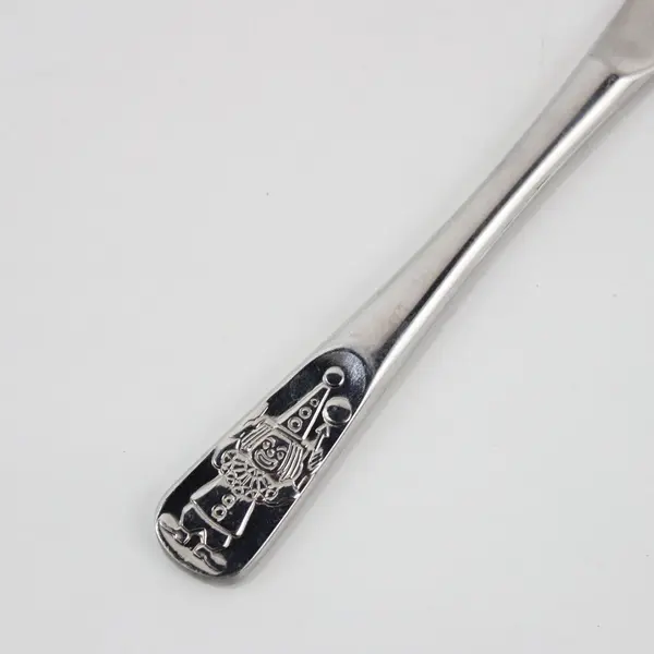 Unbranded Adult Table Knife 6.5" Raised-Relief Juggling Clown Handle