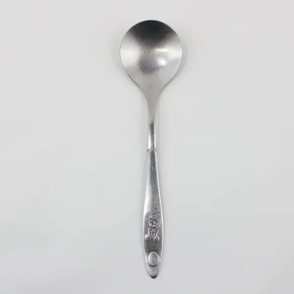 Unbranded Mickey Mouse Youth Round Bowl Spoon Embossed Handle 6.75"