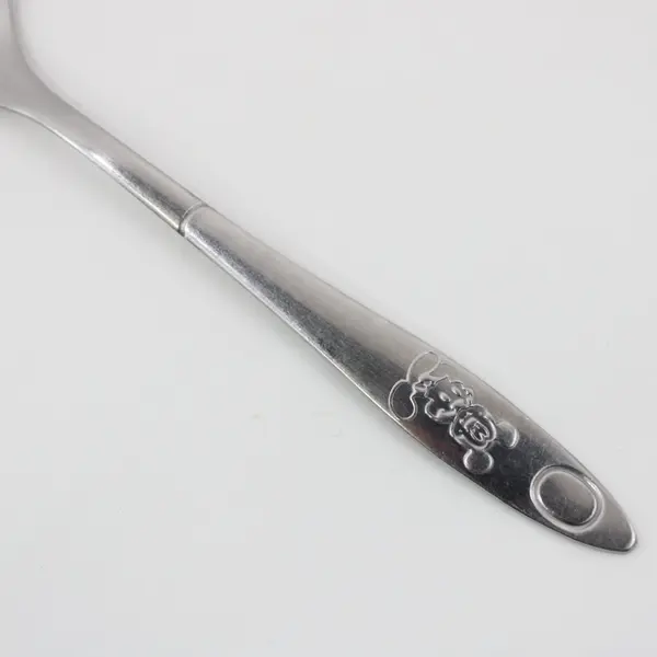 Unbranded Mickey Mouse Youth Round Bowl Spoon Embossed Handle 6.75"