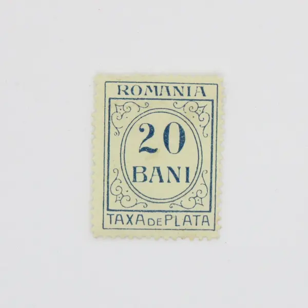 Lot of 4 Romania Postage Tax Stamps 1 Leu 2 Lei 20 Bani