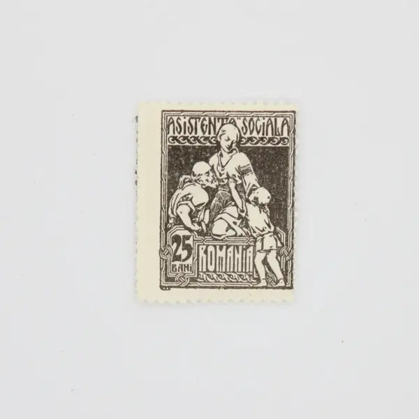 Romania Postal Tax Stamps 25 Bani Scott RA13-RA14 Pair