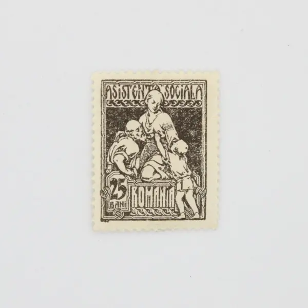 Romania Postal Tax Stamps 25 Bani Scott RA13-RA14 Pair