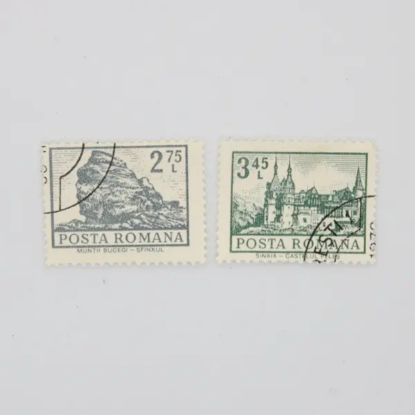 Lot Of 5 Romania 1970s Architecture Postage Stamps Used