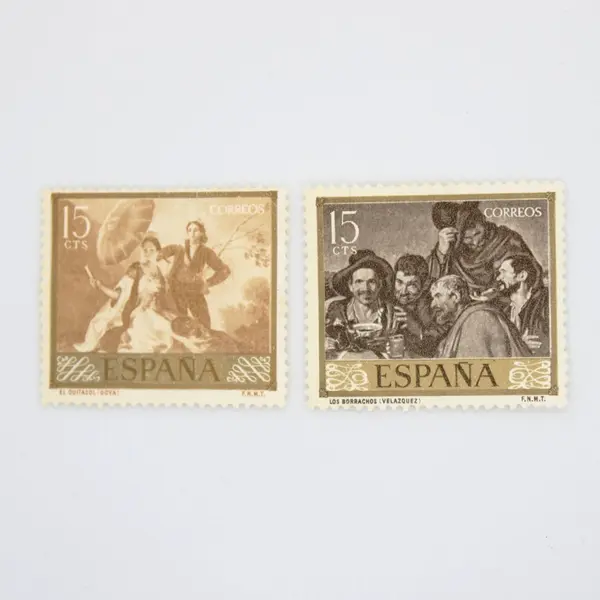 Lot of 7 Spain Art Postage Stamps 1958-1967 Art Theme