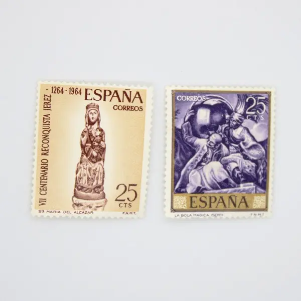 Lot of 7 Spain Art Postage Stamps 1958-1967 Art Theme