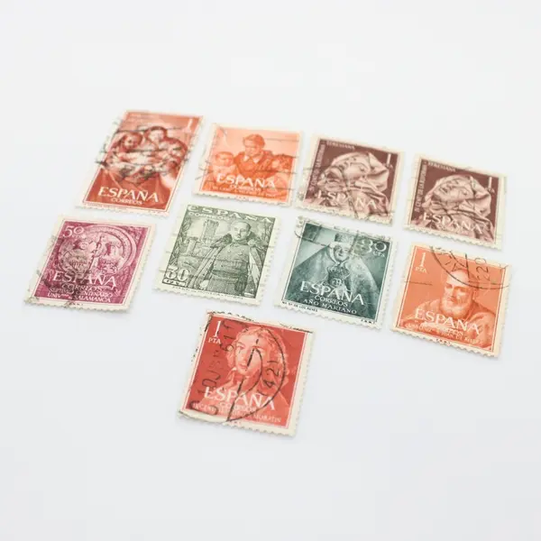 Lot of 9 Spain Stamps 1950s-1960s Art & Religious Figures Used