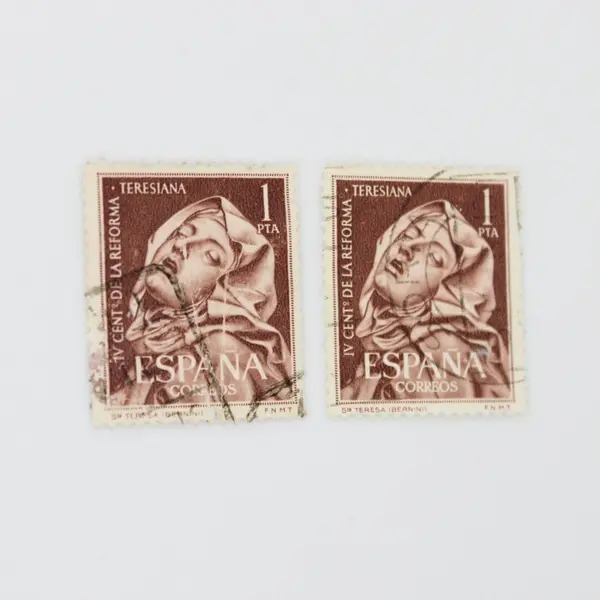 Lot of 9 Spain Stamps 1950s-1960s Art & Religious Figures Used