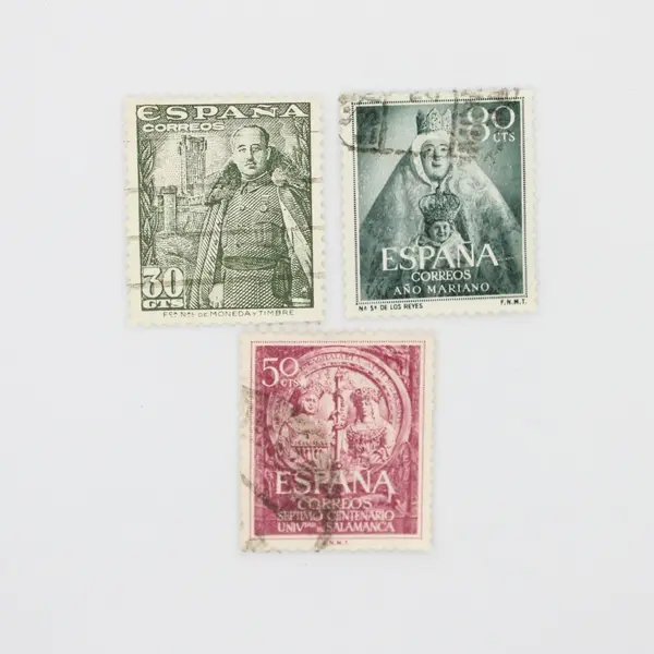 Lot of 9 Spain Stamps 1950s-1960s Art & Religious Figures Used