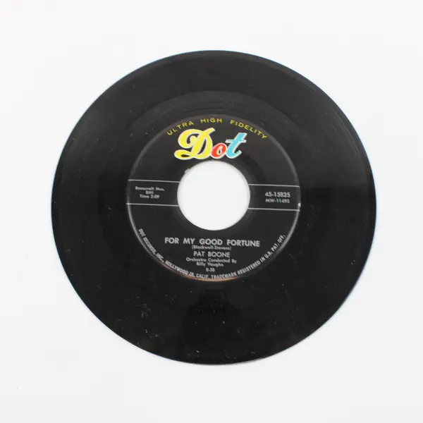 Pat Boone For My Good Fortune/Gee, But It's Lonely Dot Records 12" Vinyl Record