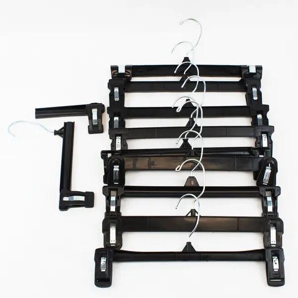 Lot of 10 Braiform & Mainetti Clip Hangers 6012/4012 Adjustable Metal Clips