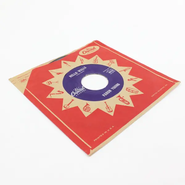 Faron Young Hello Walls / Congratulations  7" Vinyl Record