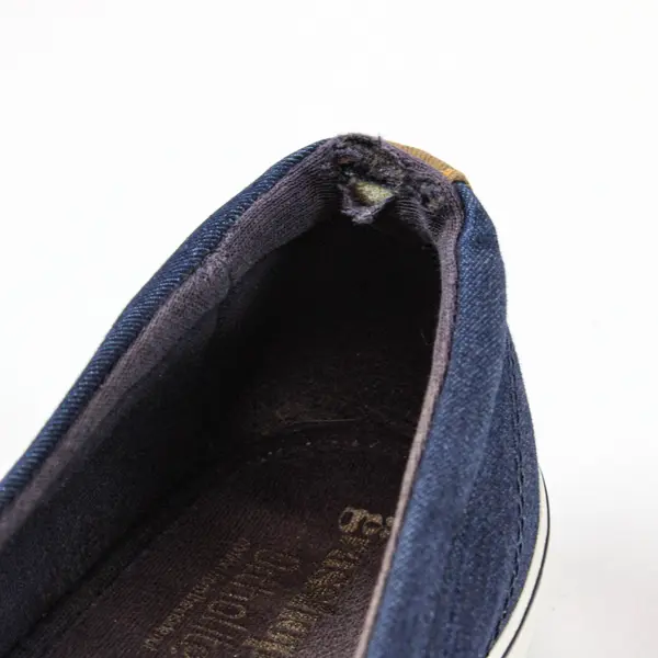 Grasshoppers Ortholite Women's Slip-On Loafers Blue White Striped 10M