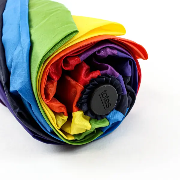 Totes Rainbow Auto-Open 24 Rib Stick Umbrella 