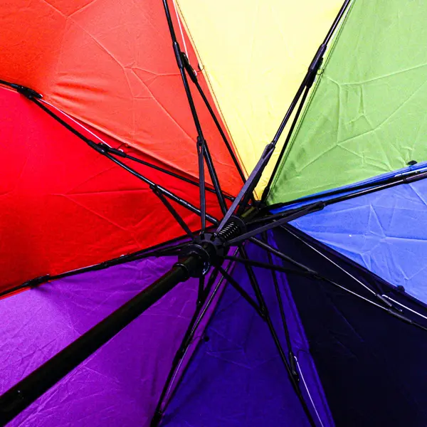 Totes Rainbow Auto-Open 24 Rib Stick Umbrella 