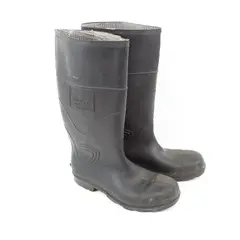Tingley 1896 Men's Size 8 Steel Toe Work Boots Black Rubber