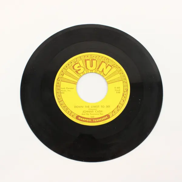 Johnny Cash Tennessee Two Down The Street To 301/The Story Of A Broken Heart 7"