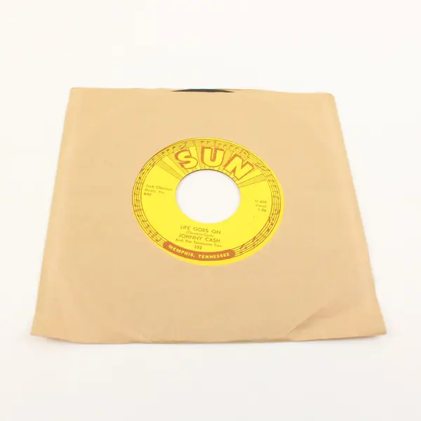Johnny Cash Life Goes On/Oh Lonesome Me 7" Vinyl  Sun Records 