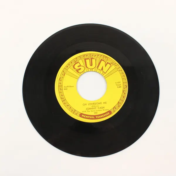 Johnny Cash Life Goes On/Oh Lonesome Me 7" Vinyl  Sun Records 