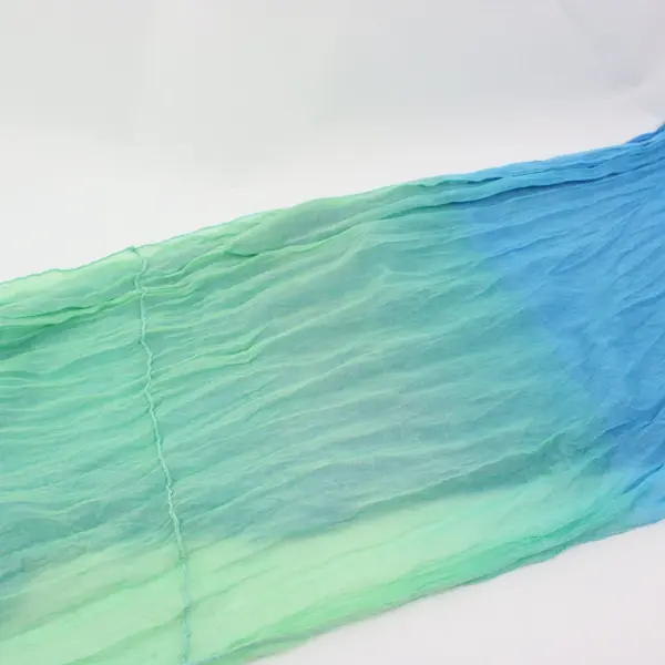 Blue Green Ombre Infinity Scarf Women's Continuous Loop Pre-Owned