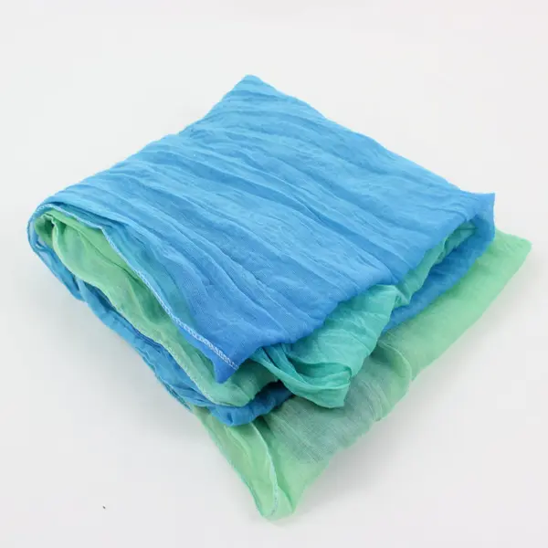 Blue Green Ombre Infinity Scarf Women's Continuous Loop Pre-Owned