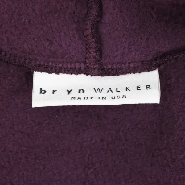 Bryn Walker XS Purple Long Sleeve Open Front Cardigan Pockets Bamboo Cotton