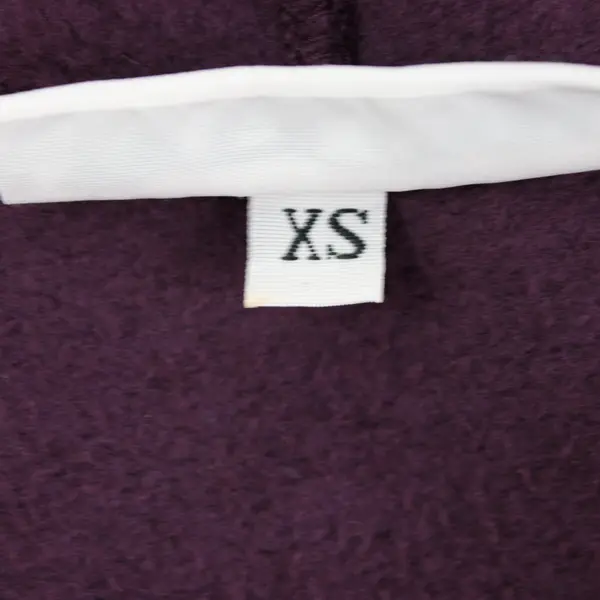 Bryn Walker XS Purple Long Sleeve Open Front Cardigan Pockets Bamboo Cotton