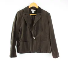 Notations Petite Brown Velvet Blazer Women's Size PL