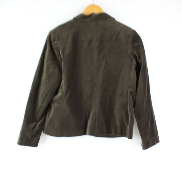 Notations Petite Brown Velvet Blazer Women's Size PL