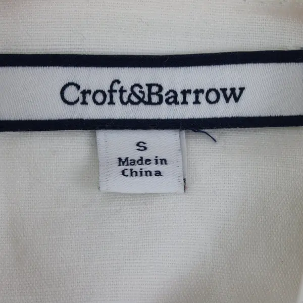 Croft & Barrow Women's Small White Button Front Collared Long Sleeve Jacket