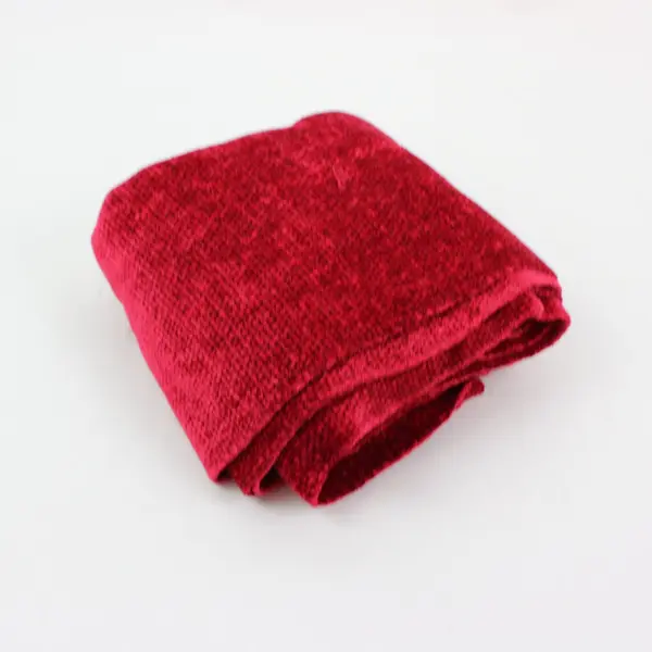 Red Velvet Knit Scarf 72.5 x 11.5 Inches Women's Accessory