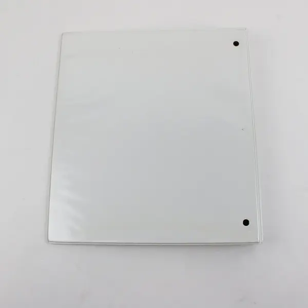 Lot of 4 White 1-Inch 3-Ring Binders Office School Documents FLAWED