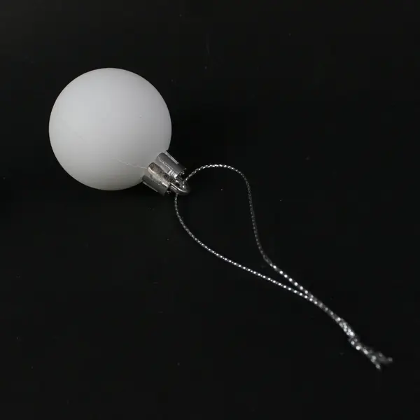 Lot of Approx. 50 White Round Christmas Ball Ornaments Mixed Sizes
