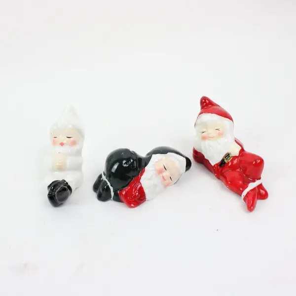 Resting Elves Figurines 3pc Set #54-260 Christmas Around the World Taiwan