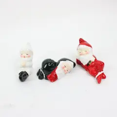 Resting Elves Figurines 3pc Set #54-260 Christmas Around the World Taiwan