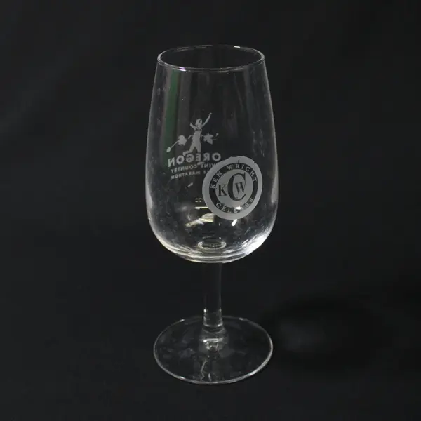 Lot of 3 Ken Wright Cellars Clear Glass Pinot Noir Wine Glasses 7" Tall