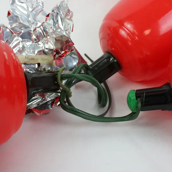 Lot of 3 Red Christmas Bell Shaped Lights Holiday Seasonal Decor